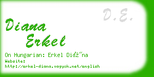 diana erkel business card